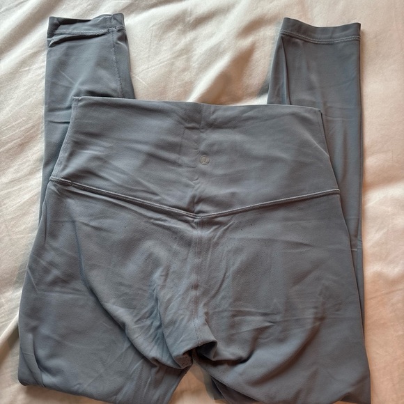 lululemon athletica light blue/grey align leggings - Picture 2 of 3